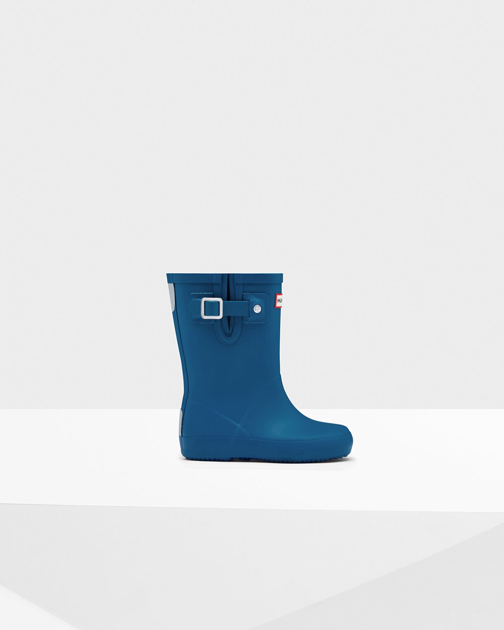 Kids Rain Boots - Hunter Original First Flat Sole (07AMLKHRP) - Blue